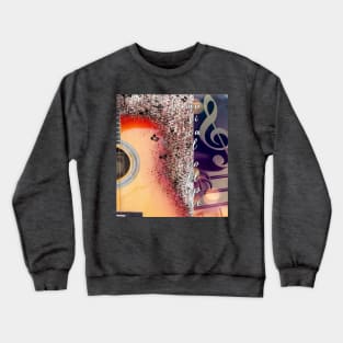 Musical Collapse Design Crewneck Sweatshirt